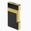 S.T. Dupont Slimmy Black Lacquer and Gold Aansteker