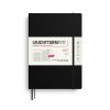 Leuchtturm1917 Agenda 2027 Maandplanner + Notebook Composition B5 Softcover Black
