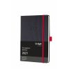 Sigel Conceptum Pure 2027 Weekagenda A5 Zwart/Rood Hard Cover