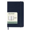 Moleskine Pocket Agenda 2027 Wekelijkse Planner met Notitiepagina Saffierblauwe Harde Kaft