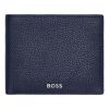 Hugo Boss Portefeuille Classic Grained Navy met flap