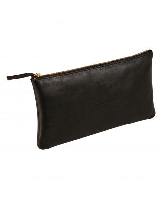 20S Design Plat Lederen Pen etui zwart