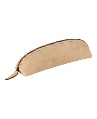 20S Design Plat Lederen Pen etui zwart