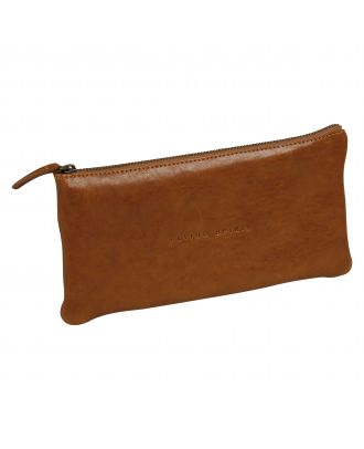 20S Design Plat Lederen Pen etui zwart