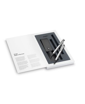 Lamy Logo Steel Set Balpen en Vulpotlood