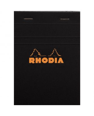 Rhodia Notitieblok A6 No. 13 Gelijnd Zwart