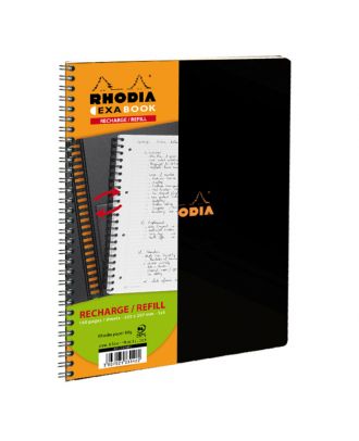 Rhodia Exa Book Vulling A4+ Geruit Zwart