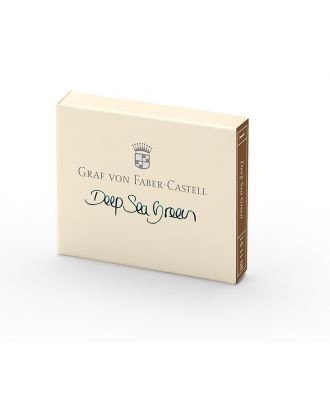 Graf von Faber-Castell Inktpatronen Deep Sea Green 6 stuks