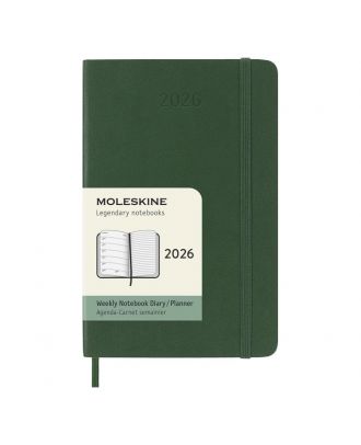 Moleskine Pocket Agenda 2020 Wekelijkse Planner Zwarte Zachte Kaft
