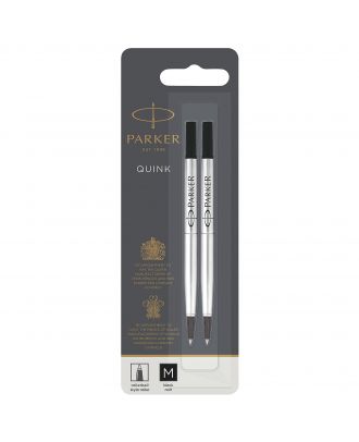 Parker Roller Vulling Medium Zwart (2 stuks)