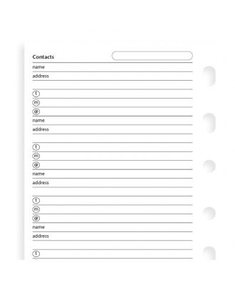 Filofax Vulling Mini Blanco