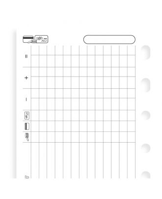 Filofax Vulling Mini Blanco