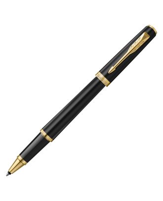 Parker Meridian Matte Black Gold Trim Rollerball
