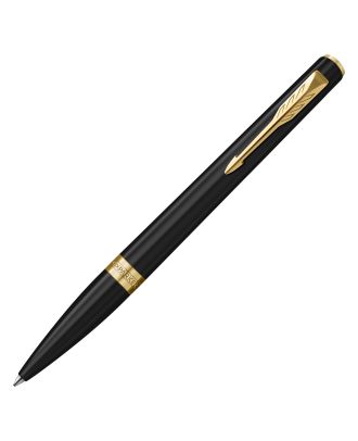 Parker Meridian Matte Black Gold Trim Balpen