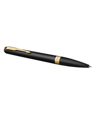 Parker Meridian Matte Black Gold Trim Balpen