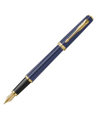 Parker Meridian Blue Gold Trim Vulpen