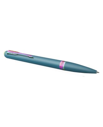 Parker Meridian Teal Rainbow Trim Balpen