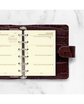 Filofax Pocket Vulling Week op 1 Pagina's 2019