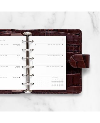 Filofax Pocket Vulling Week op 2 Pagina's 2021