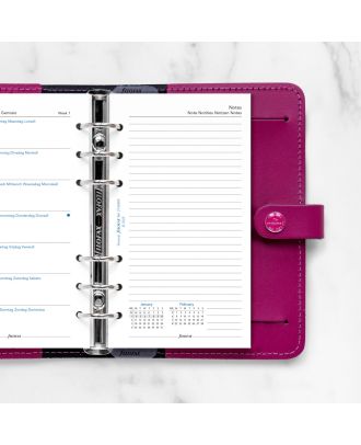 Filofax Personal Vulling Week op 1 Pagina 2020 met notities