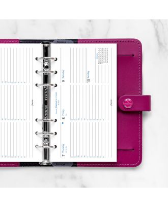 Filofax Personal Vulling Week op 2 Pagina's Horizontaal 2020