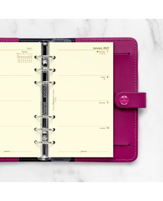 Filofax Personal Vulling Crème Week op 2 Pagina's 2027