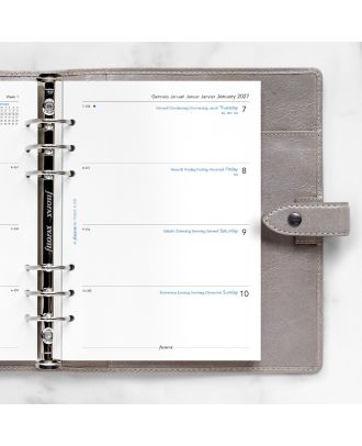 Filofax A5 Vulling Week op 2 Pagina's 2018
