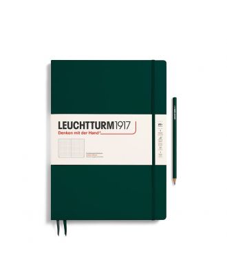 Leuchtturm1917 Notitieboek Master Slim A4+ Forest Green Dotted
