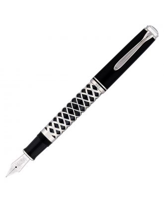 Pelikan M815 Metal Striped Blue Vulpen Special Edition