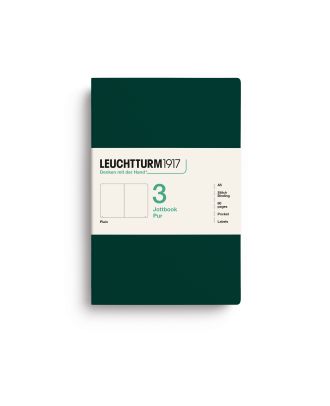 Leuchtturm1917 Jottbook Pur Medium Forest Green Blanco Set van 3