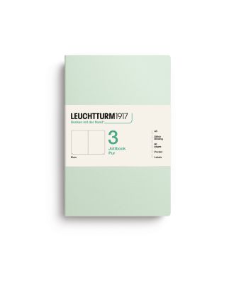 Leuchtturm1917 Jottbook Pur Medium Mint Green Blanco Set van 3