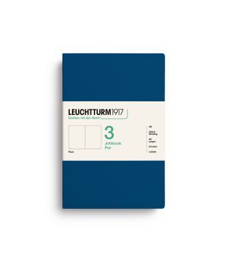 Leuchtturm1917 Jottbook Pur Medium Indigo Blanco Set van 3