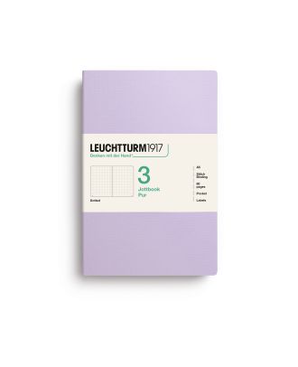 Leuchtturm1917 Jottbook Pur Medium Lilac Dotted Set van 3