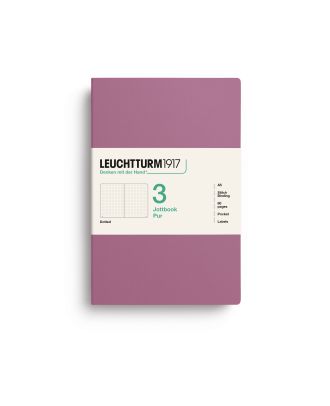 Leuchtturm1917 Jottbook Pur Medium Dusty Rose Dotted Set van 3