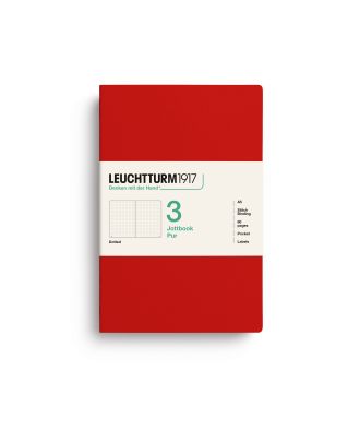 Leuchtturm1917 Jottbook Pur Medium Cherry Dotted Set van 3