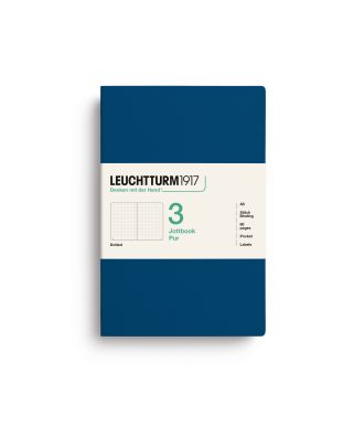 Leuchtturm1917 Jottbook Pur Medium Indigo Dotted Set van 3