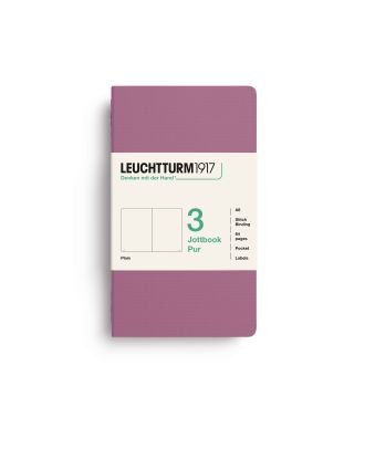 Leuchtturm1917 Jottbook Pur Pocket Dusty Rose Blanco Set van 3