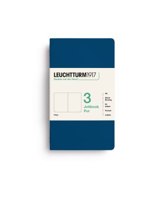 Leuchtturm1917 Jottbook Pur Pocket Indigo Blanco Set van 3
