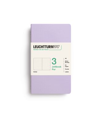 Leuchtturm1917 Jottbook Pur Pocket Lilac Dotted Set van 3