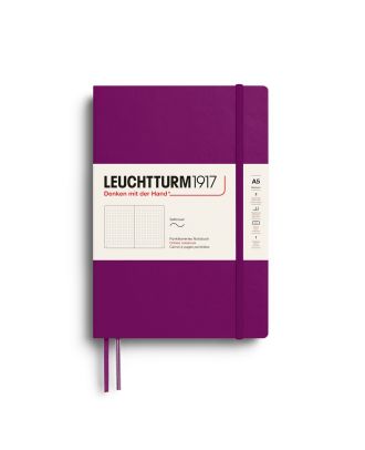 Leuchtturm1917 Notitieboek Medium Softcover Burgundy Dotted