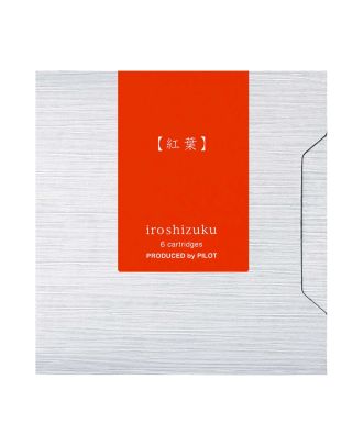 Pilot Iroshizuku Inkt Momiji - Rood - 6 inktpatronen