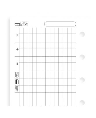 Filofax Vulling Mini Blanco