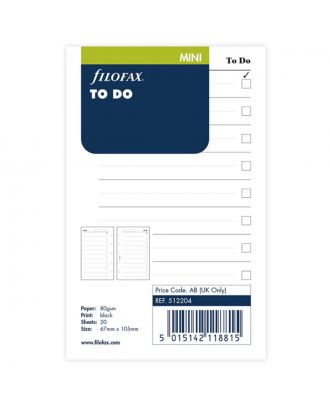 Filofax Vulling Mini Blanco