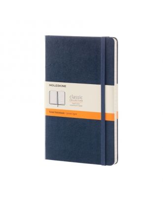Moleskine Classic Large Notebook Blauwe Harde Kaft Gelijnd