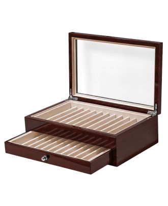 Elroth Pennenkist voor 24 Pennen Walnut Brown