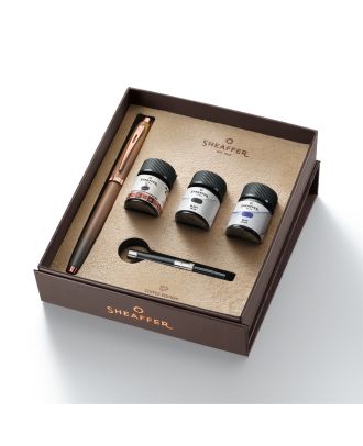 Sheaffer 100 Coffee Edition Vulpen Geschenkset met 3 Inktflesjes