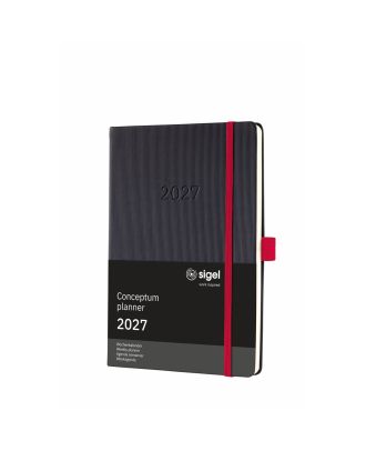 Sigel Conceptum Pure 2020 Weekagenda A5 Zwart Hard cover