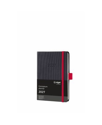 Sigel Conceptum Pure 2020 Weekagenda A6 Zwart Hard cover