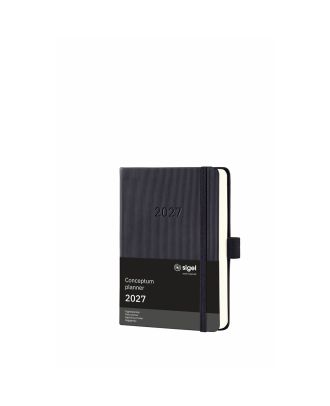 Sigel Conceptum Pure 2021 Dagagenda A6 Zwart Hard Cover
