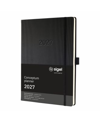 Sigel Conceptum Pure 2020 Weekagenda A4+ Zwart Hard Cover